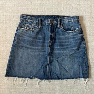 Blank NYC Raw Hem Denim Skirt